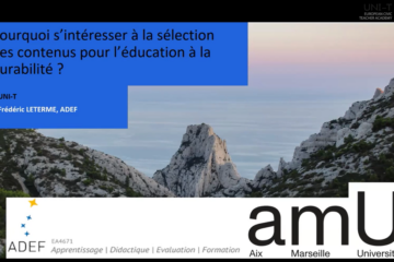 Why be interested in content selection for sustainability education – Frederic Leterme (Aix-Marseille University) – Part 2